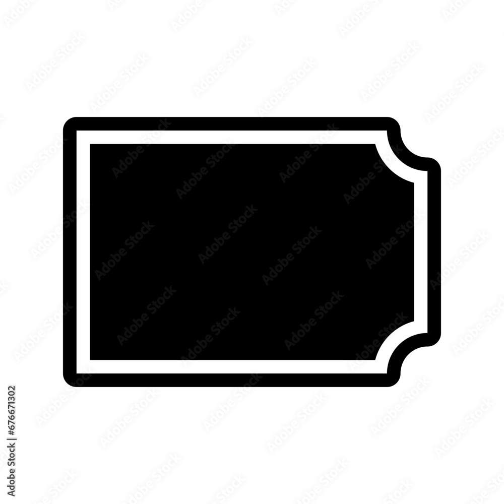 coupon ticket vector icon. Black sign isolated on white background coupon ticket vector icon. Black sign isolated on white background