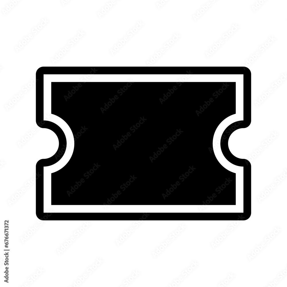 Coupon ticket vector icon. glyph style Flat design. Can be used for mobile apps, websites and UI Coupon ticket vector icon. glyph style Flat design. Can be used for mobile apps, websites and UI