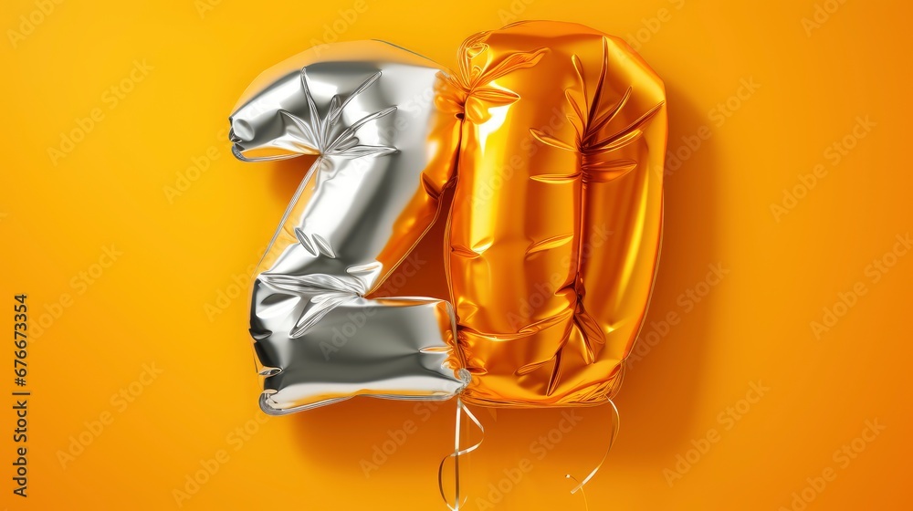 20 Numbers Made Foil Balloons New , Wallpaper Pictures, Background Hd