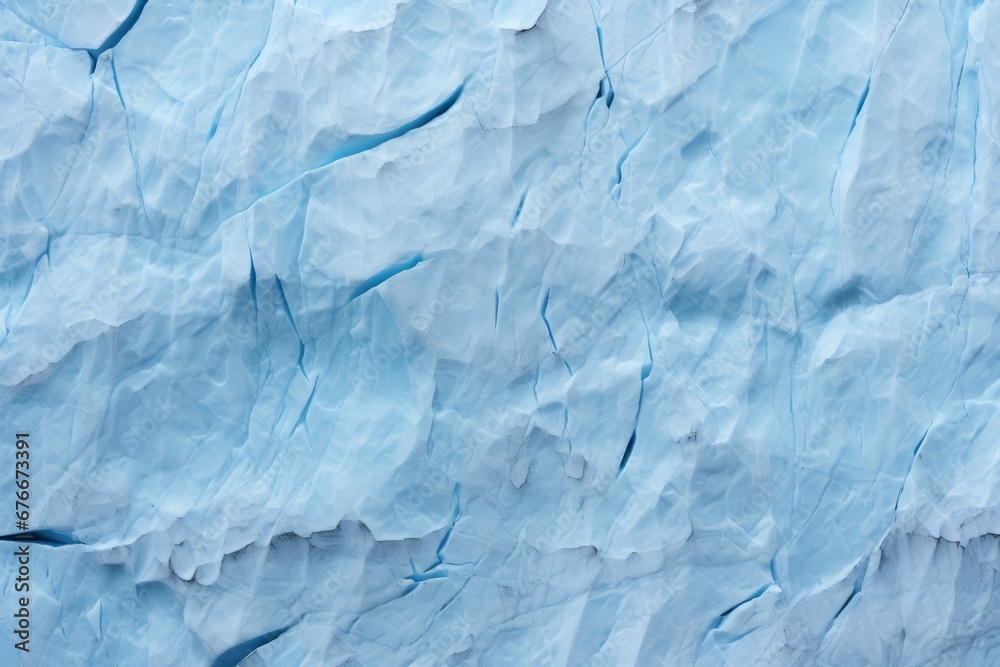 Obraz premium Close-up of an icy blue rock wall Generative Ai
