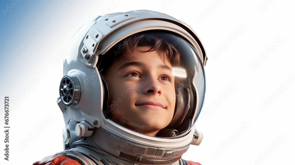 Amazing 3D Portrait An aspiring astronaut a high school