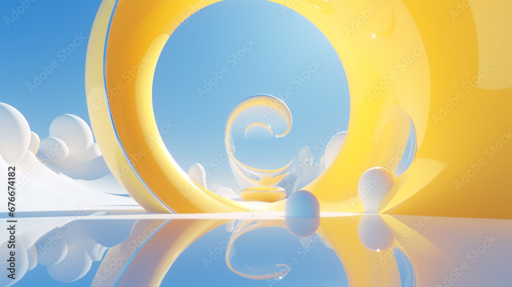 Perfect 3D Render A dramatic angle captures the abstract Perfect 3D Render A dramatic angle captures the abstract