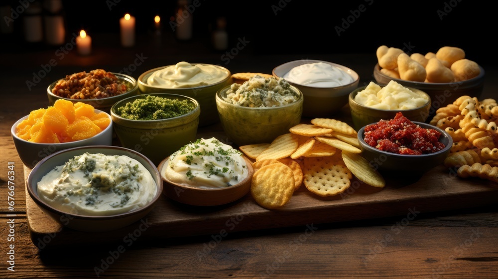 Snacks Holiday Catering Various Light Plate , Wallpaper Pictures, Background Hd