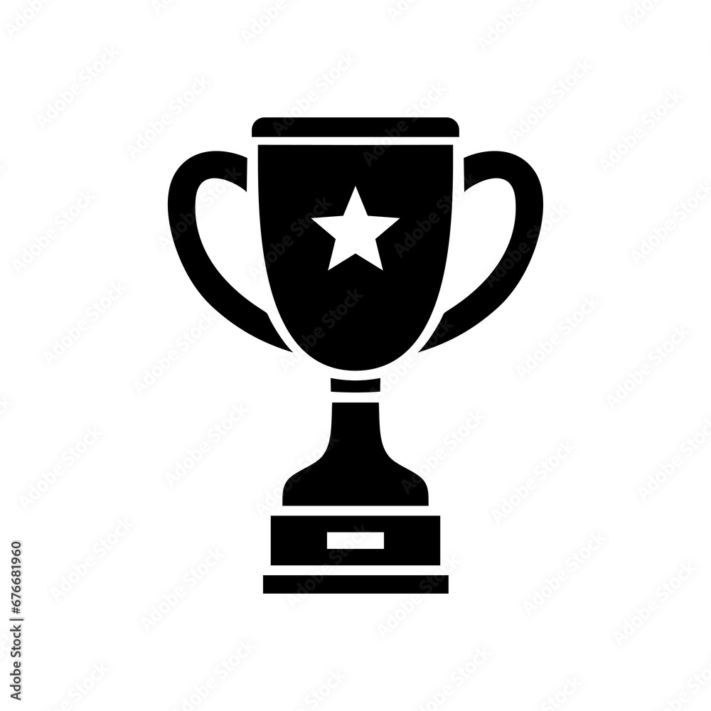Winner cup icon. Champion trophy symbol, sport award sign. Winner prize, champions celebration winning concept isolated on white background. Reward victory vector illustration Winner cup icon. Champion trophy symbol, sport award sign. Winner prize, champions celebration winning concept isolated on white background. Reward victory vector illustration