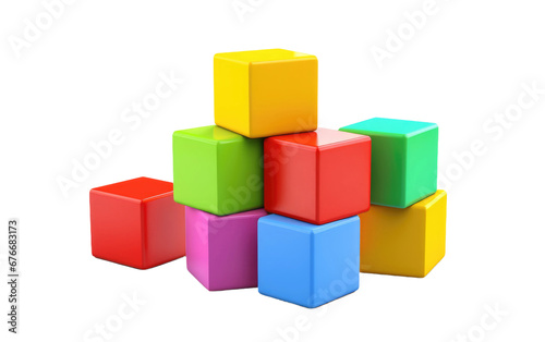 Choosing the Right Baby Blocks for Your Child on a Clear Surface or PNG Transparent Background.