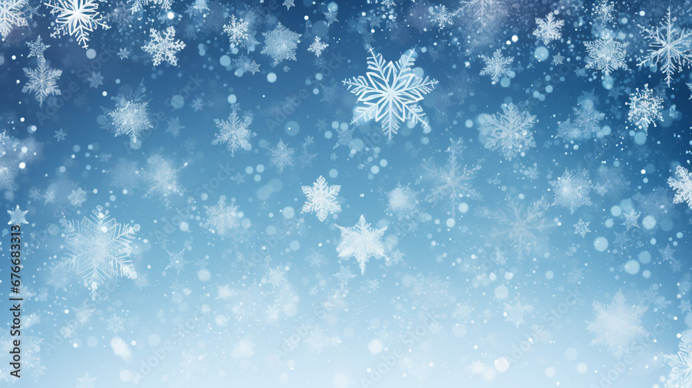 Perfect Winter Background with Snowflakes Snowy Christmas Beauty Perfect Winter Background with Snowflakes Snowy Christmas Beauty