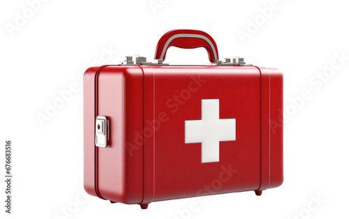 Baby First Aid Kit Must-Haves on a Clear Surface or PNG Transparent Background.