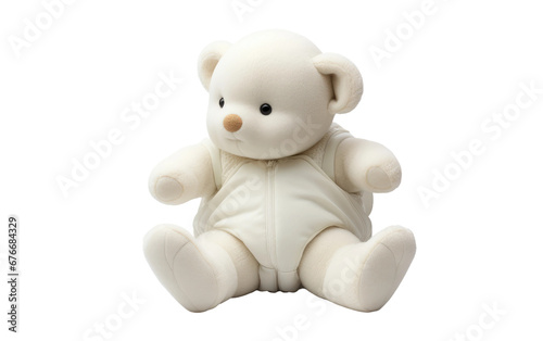 Realistic Baby Soft Toy Imagery on a Clear Surface or PNG Transparent Background.