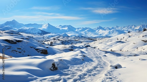 Scenic View Mittelberg Ski Region Snow, Desktop Wallpaper Backgrounds, Background HD For Designer © PicTCoral