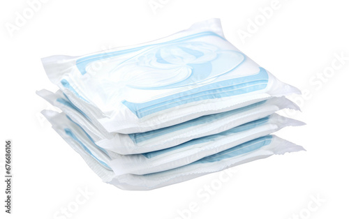 Realistic Baby Wipes Imagery on a Clear Surface or PNG Transparent Background.