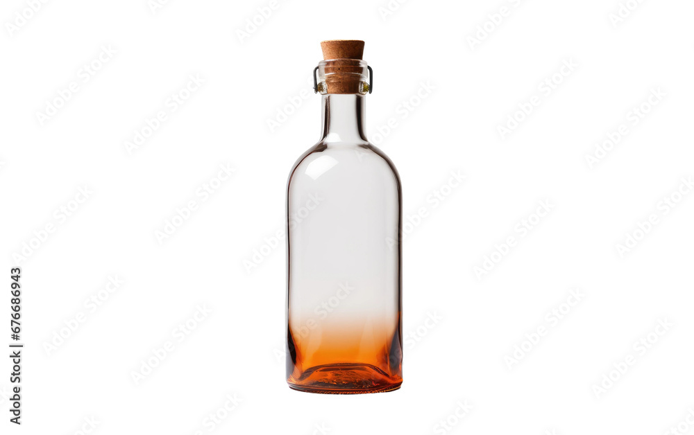 Realistic Bottle Imagery on a Clear Surface or PNG Transparent Background.