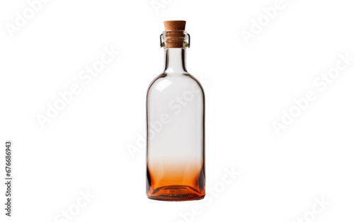 Realistic Bottle Imagery on a Clear Surface or PNG Transparent Background.