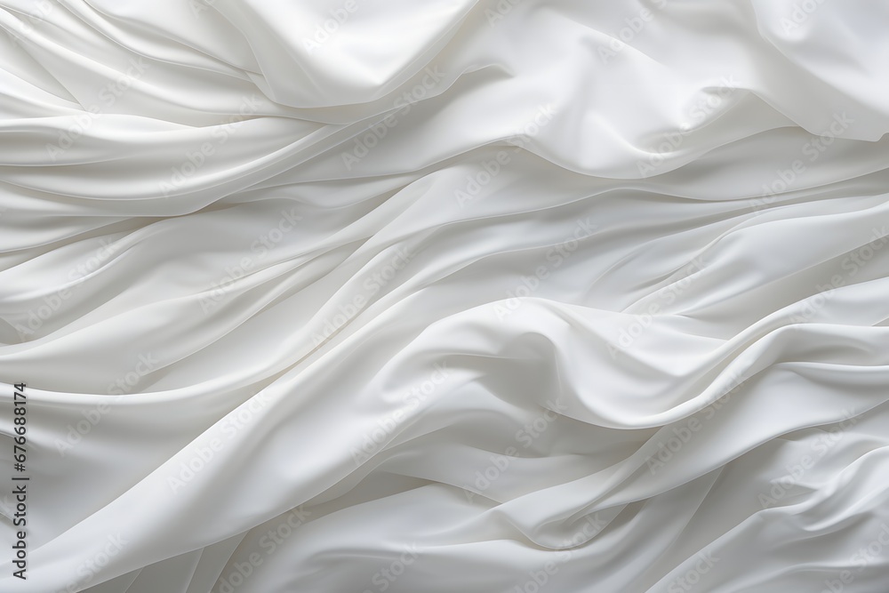 a background of white curved creased fabric, in the style of multi-layered geometry, piles/stacks, light-filled, slide film, minimalist ceramics, photo taken with nikon d750, use of paper a background of white curved creased fabric, in the style of multi-layered geometry, piles/stacks, light-filled, slide film, minimalist ceramics, photo taken with nikon d750, use of paper