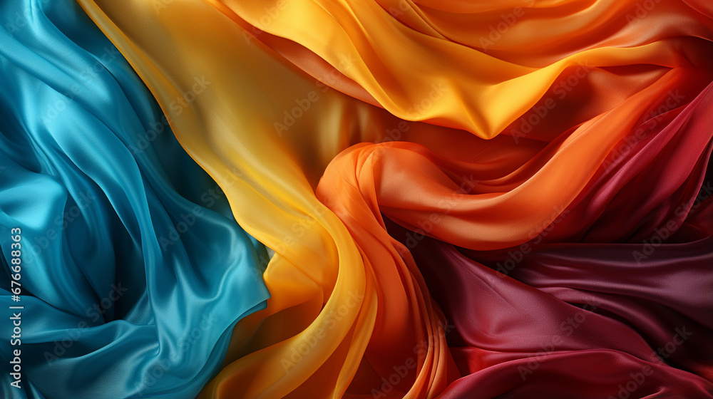 Obraz premium silk fabric background HD 8K wallpaper Stock Photographic Image 