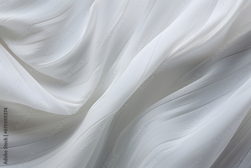 a background of white curved creased fabric, in the style of multi-layered geometry, piles/stacks, light-filled, slide film, minimalist ceramics, photo taken with nikon d750, use of paper a background of white curved creased fabric, in the style of multi-layered geometry, piles/stacks, light-filled, slide film, minimalist ceramics, photo taken with nikon d750, use of paper