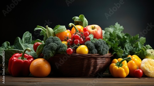 Winter Vegetables Basket Copy Space  Desktop Wallpaper Backgrounds  Background HD For Designer