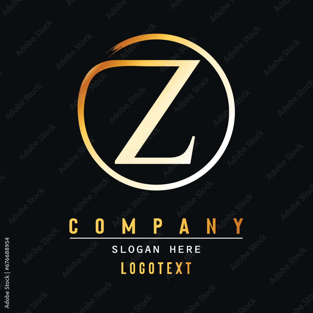 luxury letter Z logo design. Brush Stroke Z Letter Logo Design. Yellow Gold Paint Logo Z Letters Icon with Elegant Circle Vector Design.eps 8 luxury letter Z logo design. Brush Stroke Z Letter Logo Design. Yellow Gold Paint Logo Z Letters Icon with Elegant Circle Vector Design.eps 8