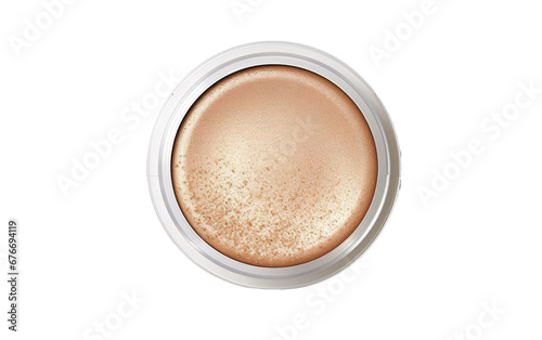 Realistic Champagne Shimmer Highlighter Imagery on a Clear Surface or PNG Transparent Background.