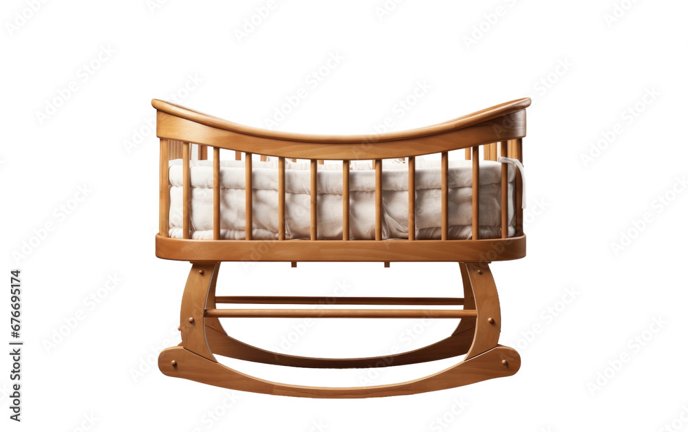 Realistic Cradle Display on a Clear Surface or PNG Transparent Background.