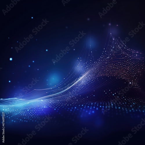 Wallpaper Mural Abstract blue background with luxury lines. Torontodigital.ca