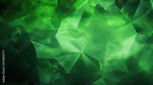 Green abstract green light abstract ,background polygon elegant background.