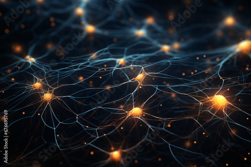 Illustration depicting a neural network 