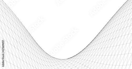 abstract geometric surface wave 3d
