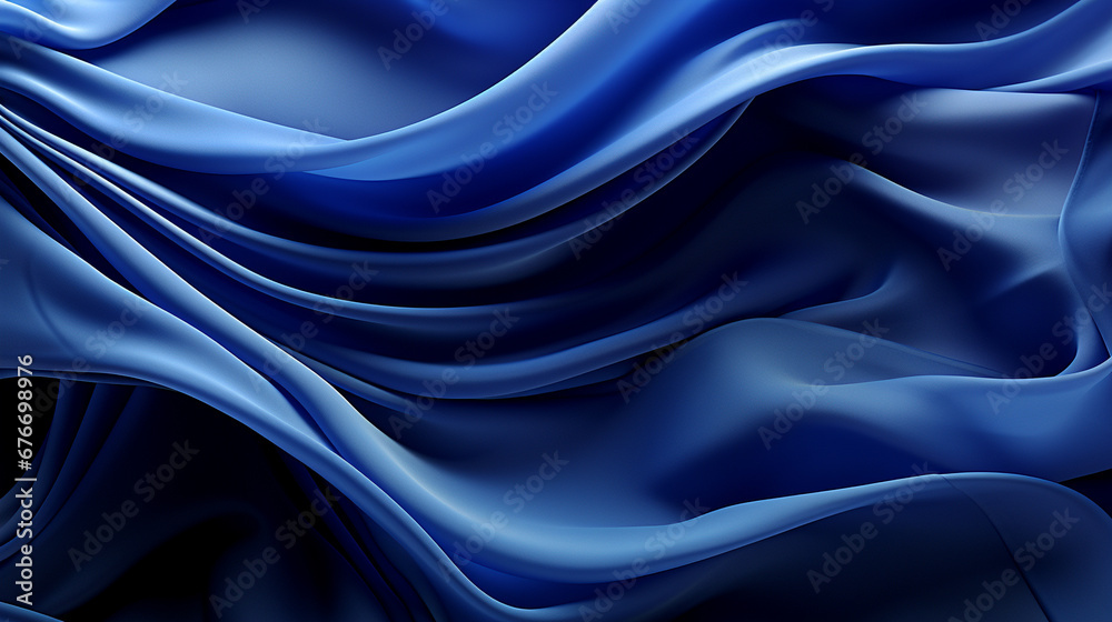 Fototapeta premium blue satin background HD 8K wallpaper Stock Photographic Image 