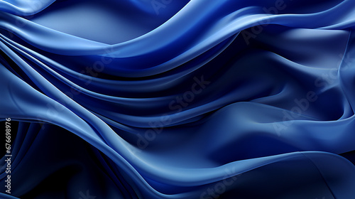 blue satin background HD 8K wallpaper Stock Photographic Image 