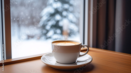 冬のコーヒー、寒い季節の温かい飲み物 photo