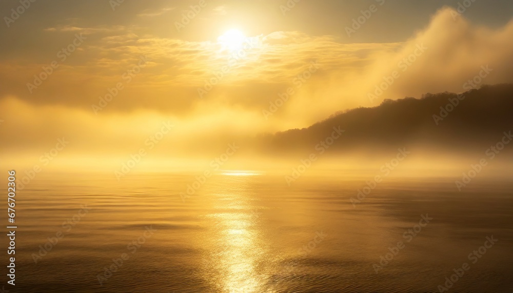 Naklejka premium 朝焼けの風景