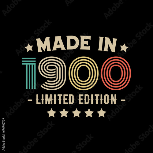 Made in 1900 limited edition t-shirt design