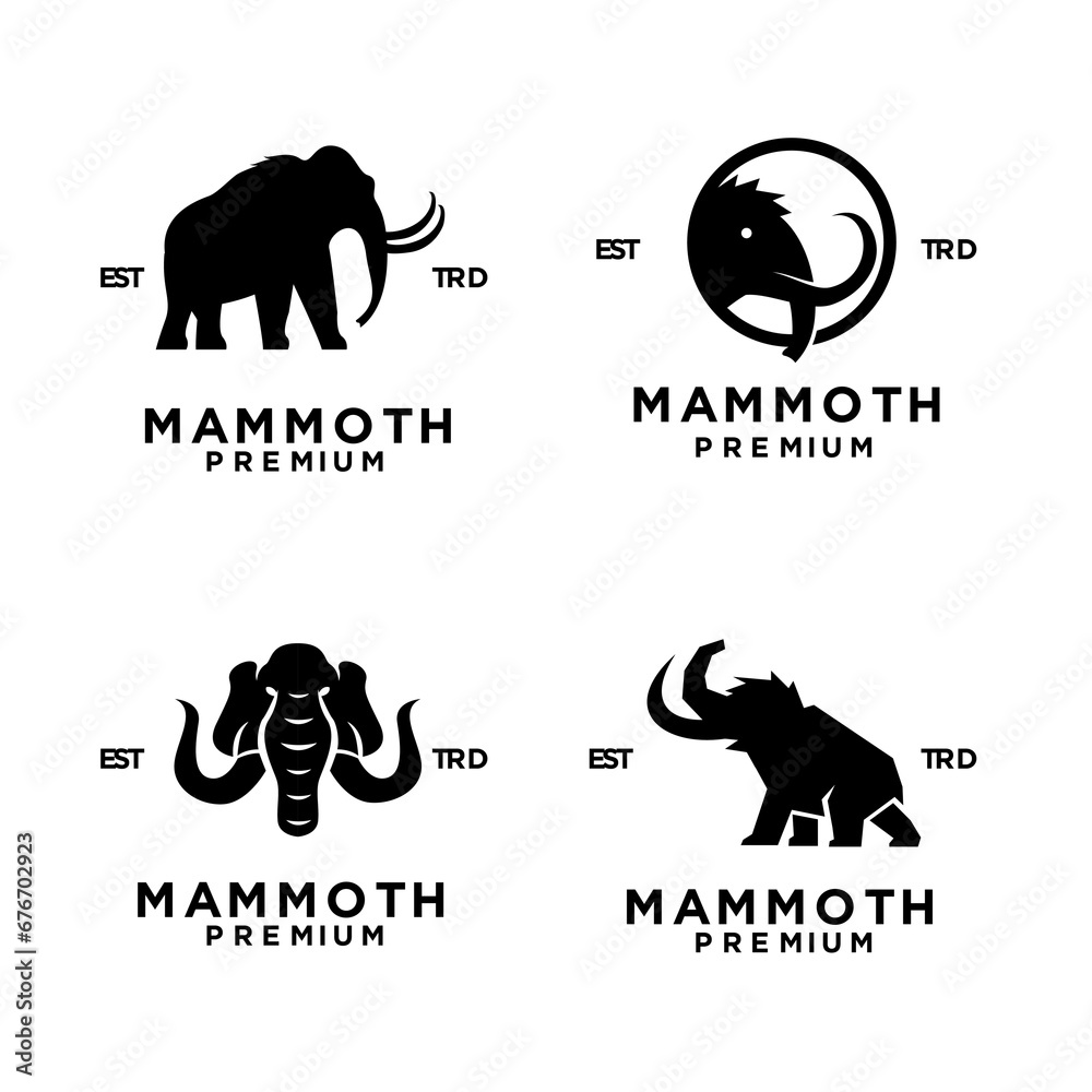 Mammoth logo icon design icon illustration