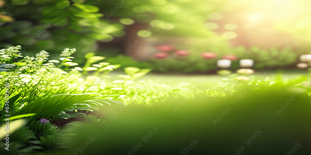 light blurred background view of garden light blurred background view of garden