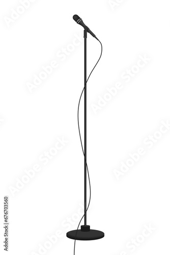 microphone with stand vector png
