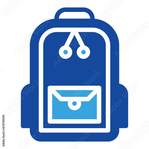 bagpack icon glyph style