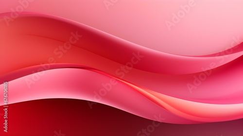 Abstract 3D Background of Curves and Swooshes in hot pink Colors. Elegant Presentation Template