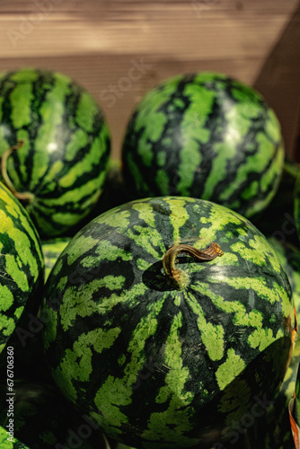 melons in a market