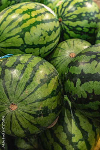 melons in a market