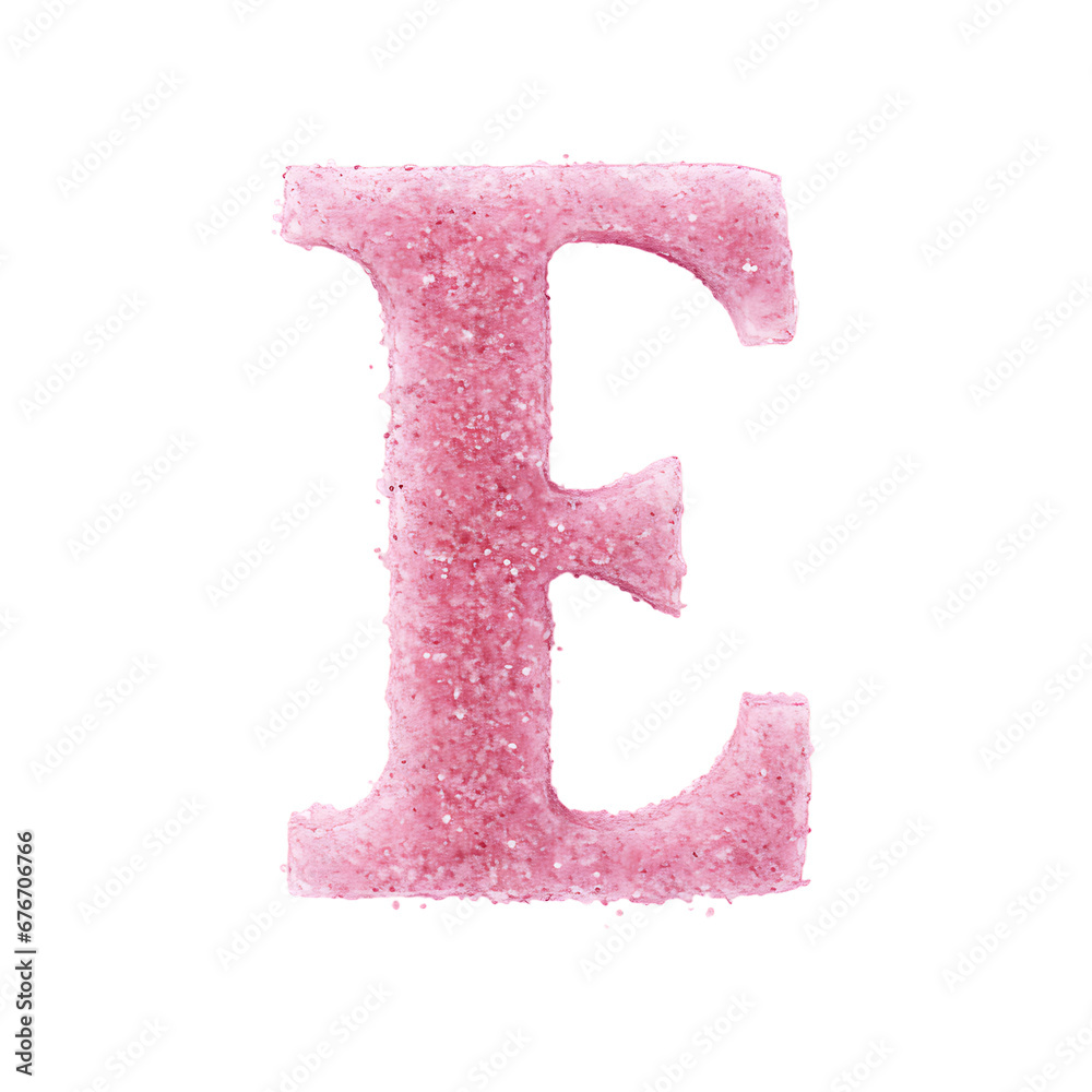 Pink glitter letter alphabet , transparent background Pink glitter letter alphabet , transparent background
