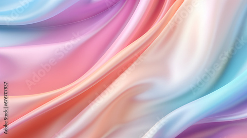 Colorful pastel silk fabric surface background.