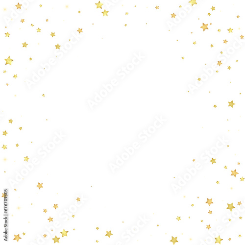 Magic stars vector overlay.  Gold stars scattered