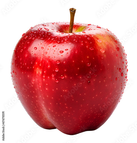 red apple Isolated on a white background