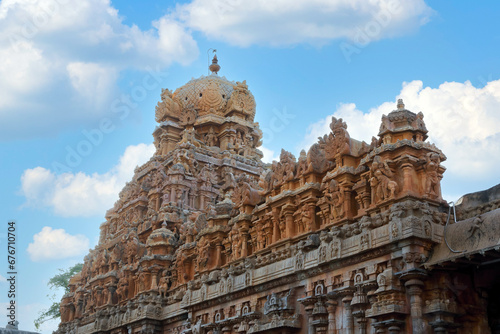 Ganapathi temple inside the Brihadeeswara Temple or Big Temple in Thanjavur, Tamil Nadu - India	
 photo