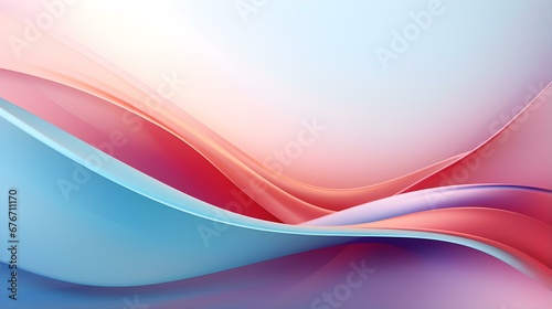 Abstract 3D Background of Curves and Swooshes in multicolor Colors. Elegant Presentation Template
