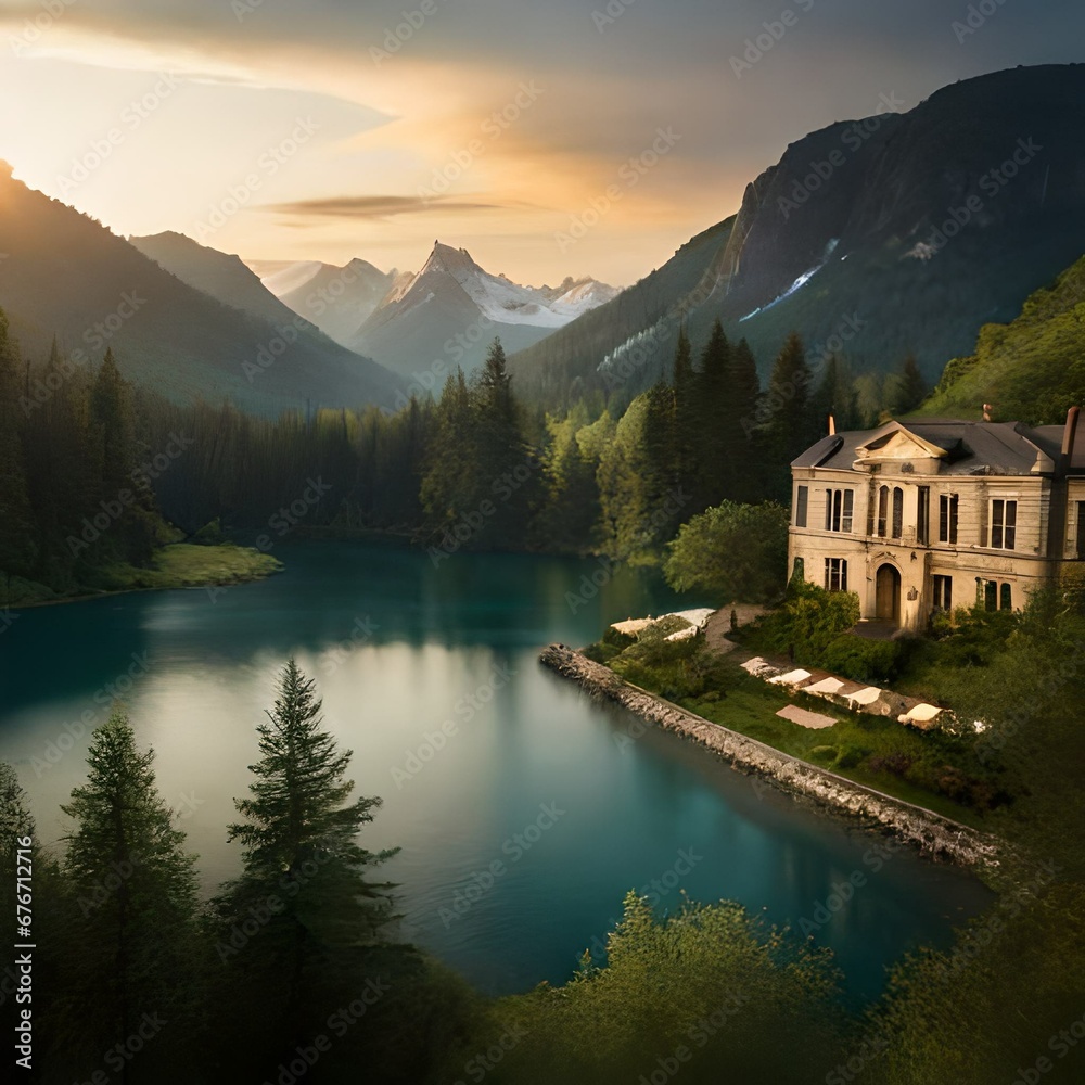 Fototapeta premium lake bled country