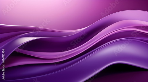 Abstract 3D Background of Curves and Swooshes in purple Colors. Elegant Presentation Template © Florian