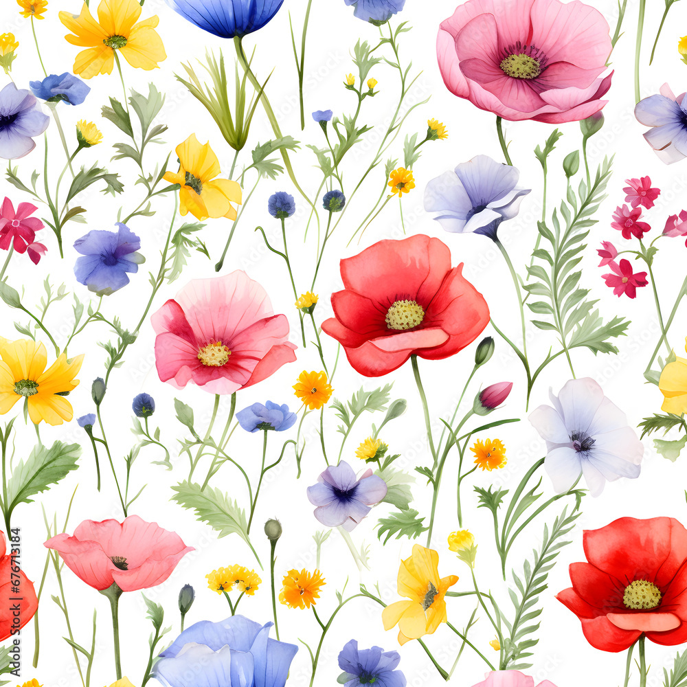background with flowers (Seamless)