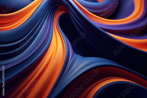 Chromatic Anamorphic Swirls Background