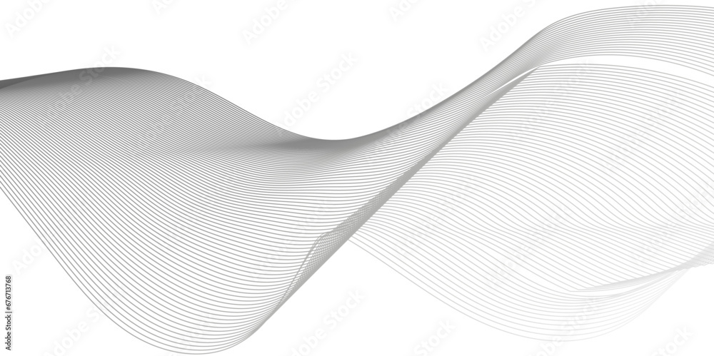 Abstract lines on a white background. Blending gradient colors. Abstract colors blend mesh. Background lines wave abstract stripe design.	